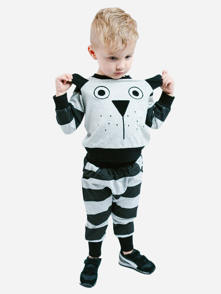 Doe A Dear Stripe Pup Fave Pants - Saint Bernard