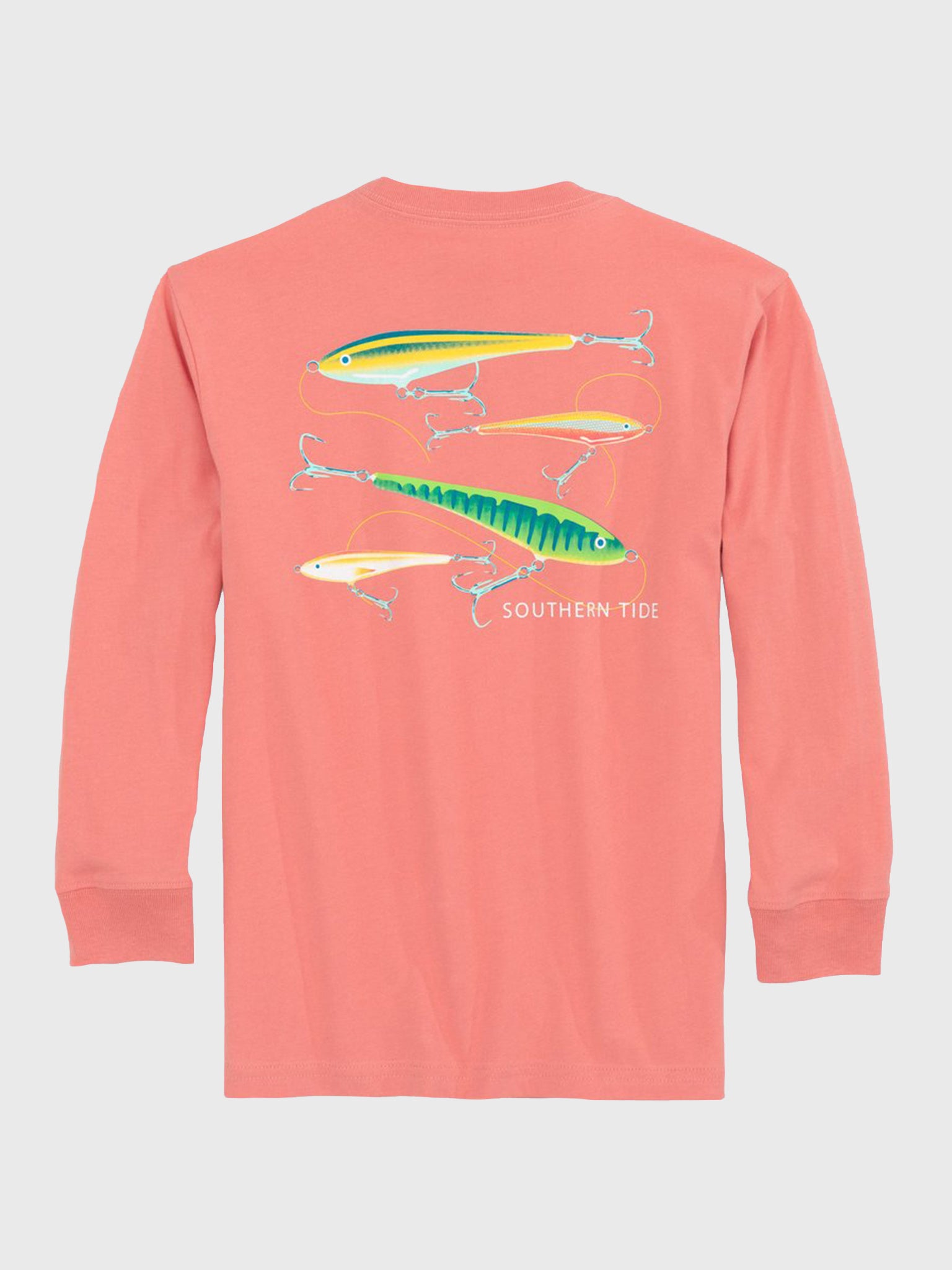 Southern Tide Boys' Long Sleeve Flying Lures T-Shirt - Saint Bernard