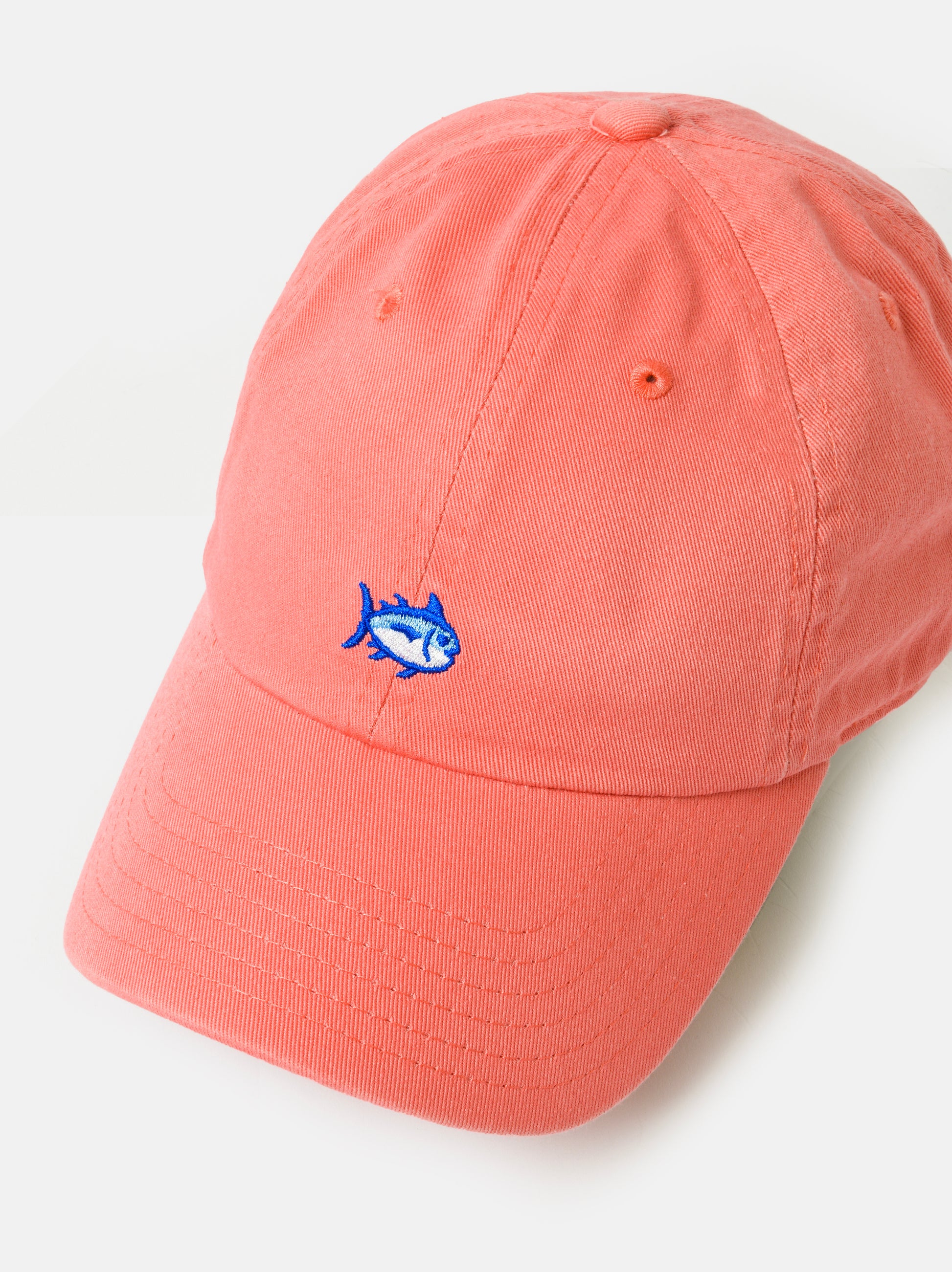 Southern Tide Men's Mini Skipjack Leather Strap Hat - Saint Bernard