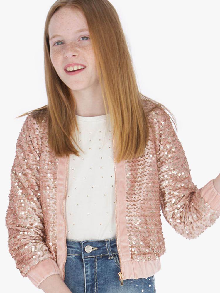 Mayoral Girls Sequin Jacket - Saint Bernard