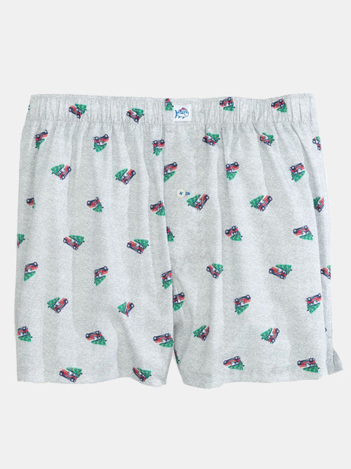 Southern Tide Men's Sprucin' Around Holiday Boxer Shorts