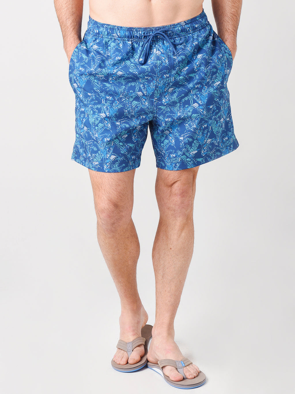 Southern Tide Men's Banana Leaf Swim Trunk - Saint Bernard