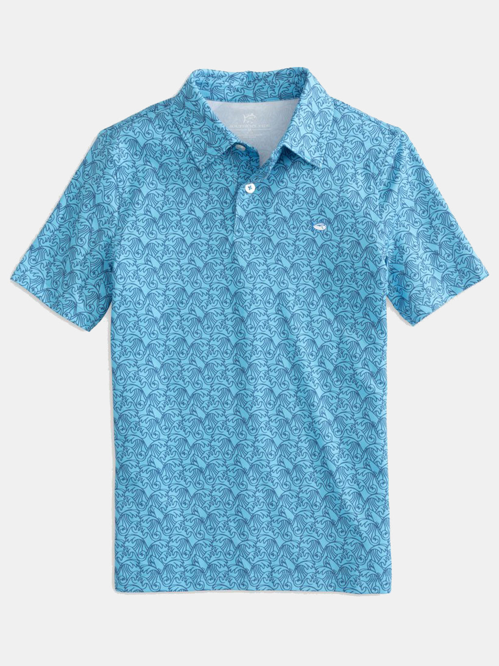 Southern Tide Boys’ Driver Fresh to Depth Performance Polo Shirt - Saint Bernard