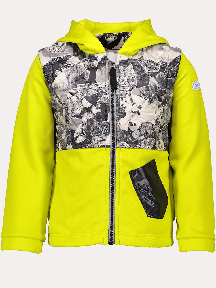 Obermeyer Little Kid's Hayden Hybrid Fleece Jacket - Saint Bernard