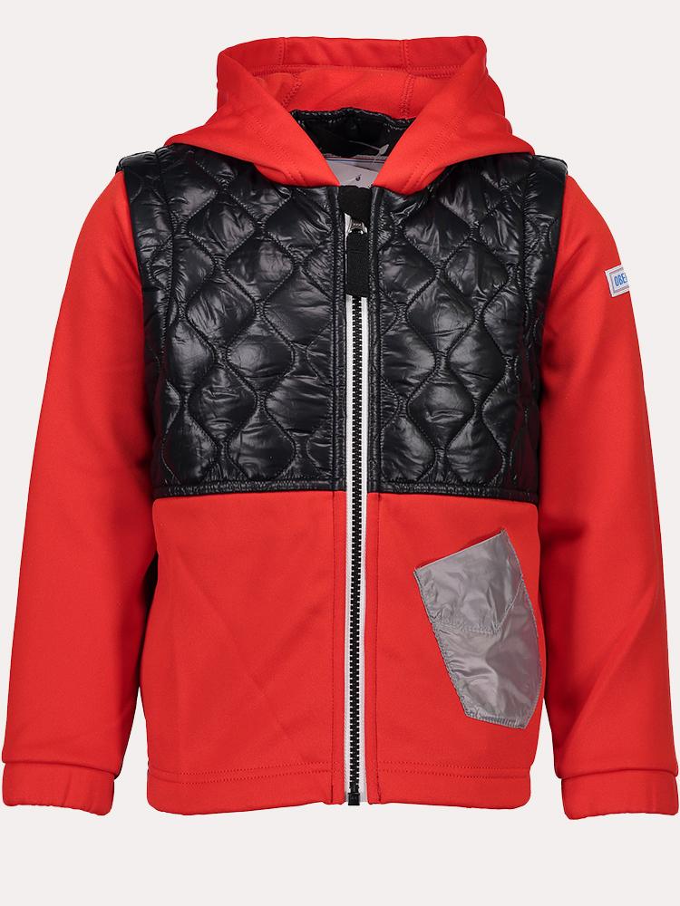 Obermeyer Little Kid's Hayden Hybrid Fleece Jacket - Saint Bernard