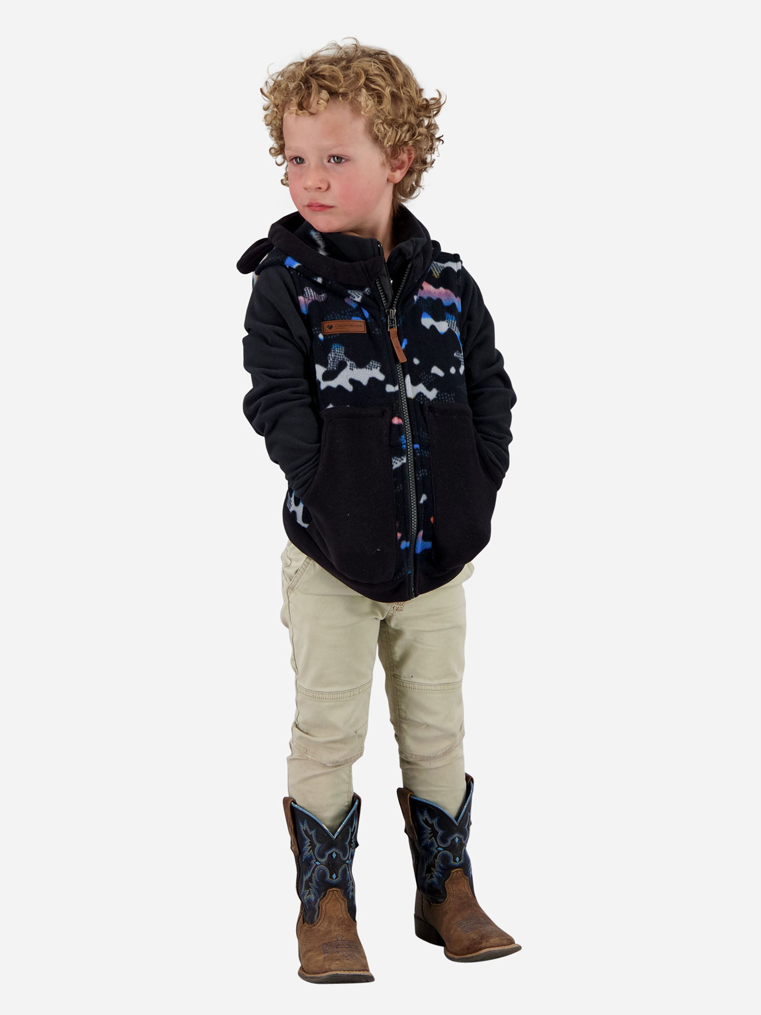 Obermeyer Kids' Logan Fleece Vest Saint Bernard
