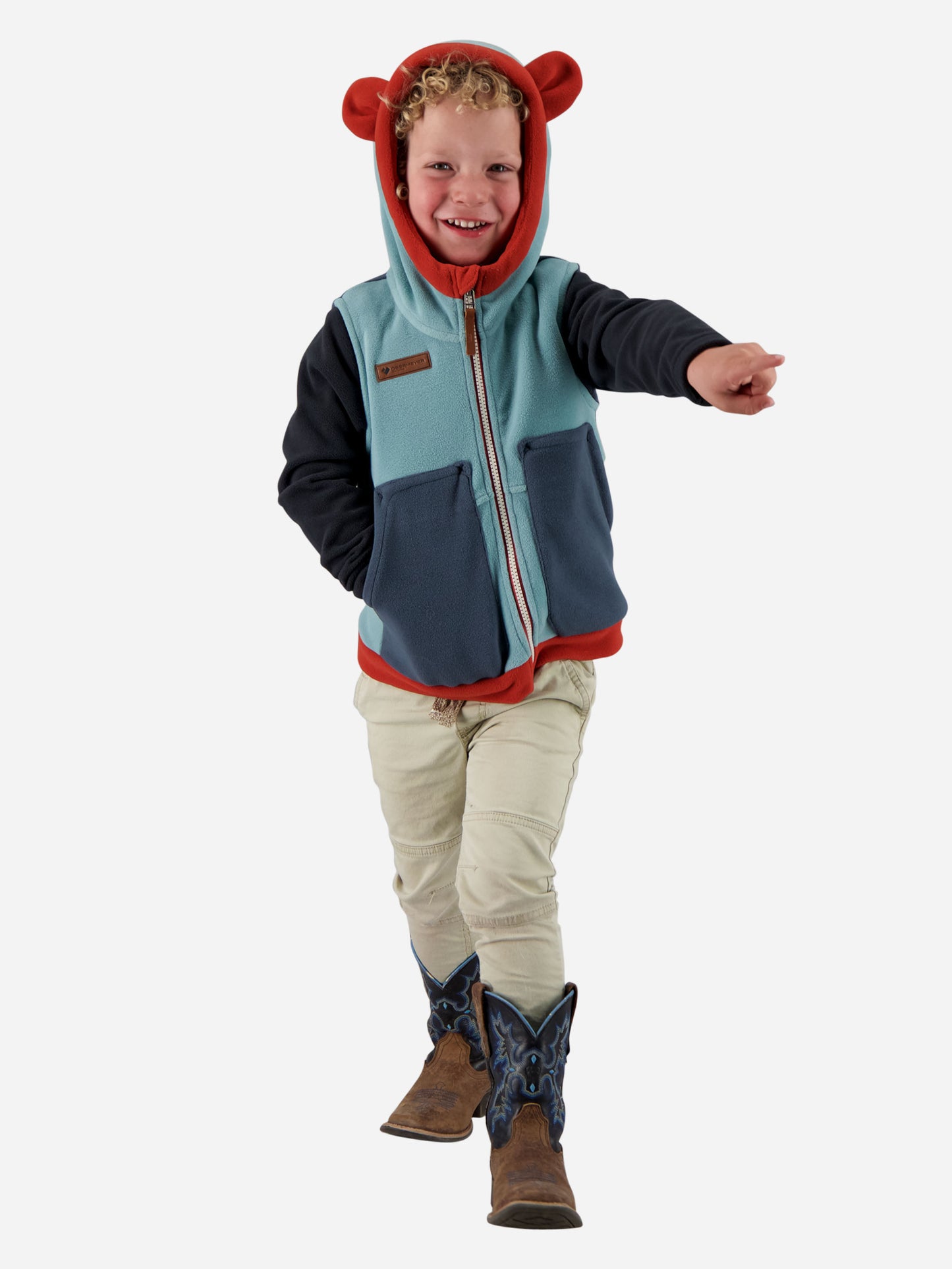 Obermeyer Kids' Logan Fleece Vest - Saint Bernard