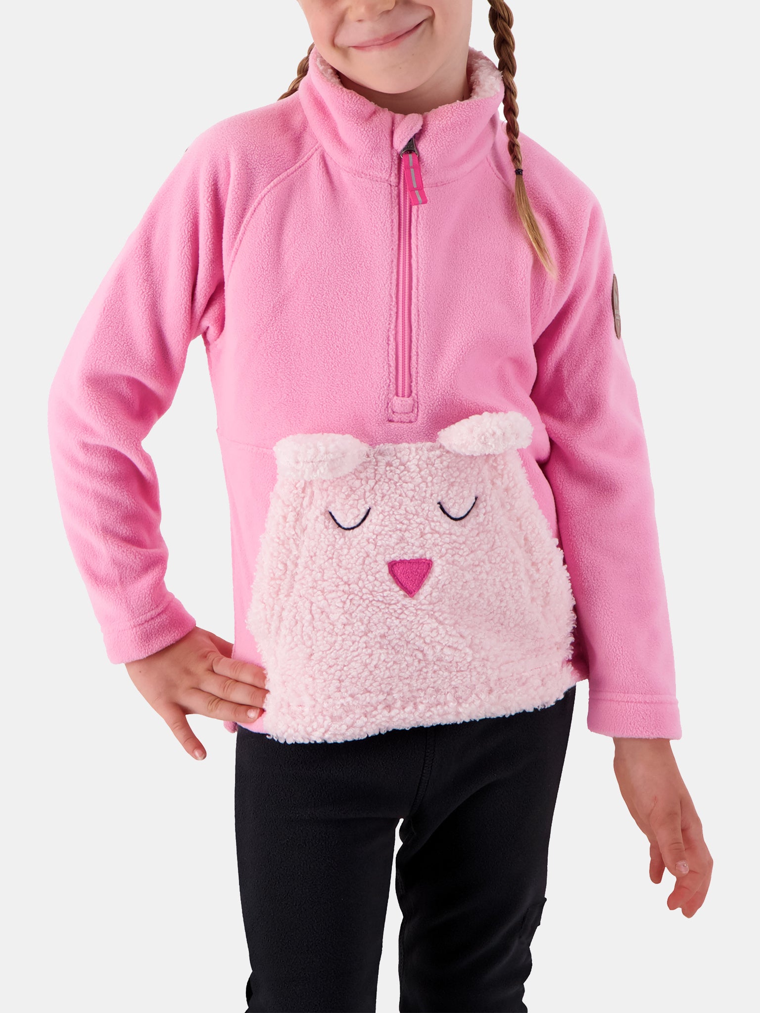 Obermeyer Little Kids' Easton Fleece Top - Saint Bernard