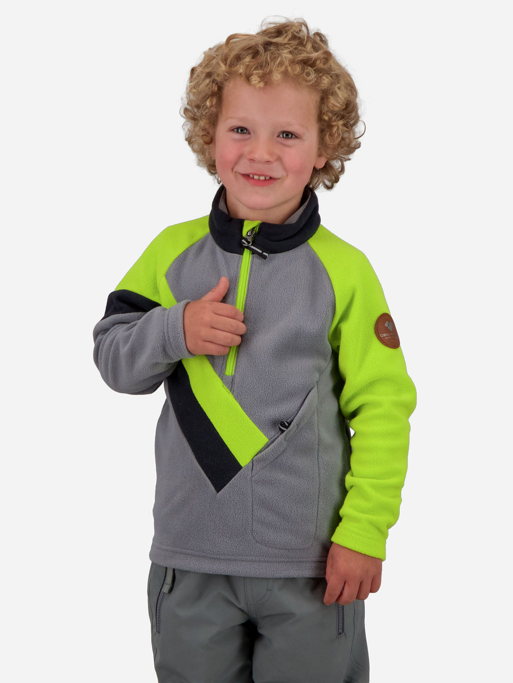 Obermeyer Little Kids' Morgan Fleece Top - Saint Bernard