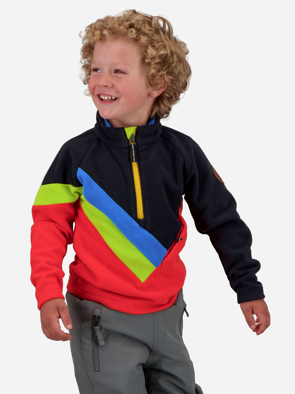 Obermeyer Little Kids' Morgan Fleece Top - Saint Bernard
