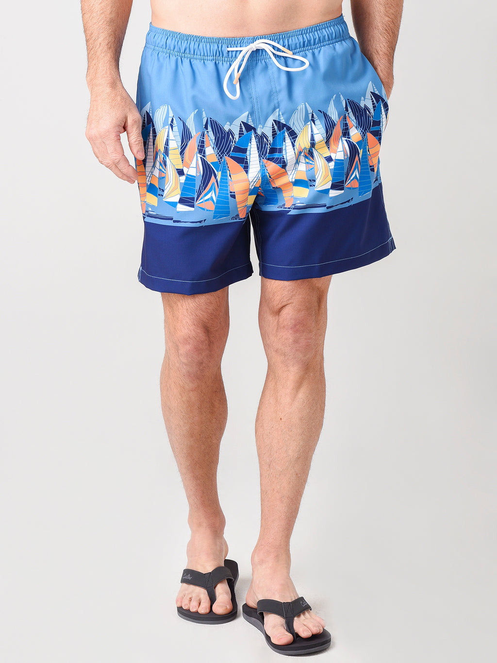 Southern Tide Men's Sailing Away Swim Trunk - Saint Bernard