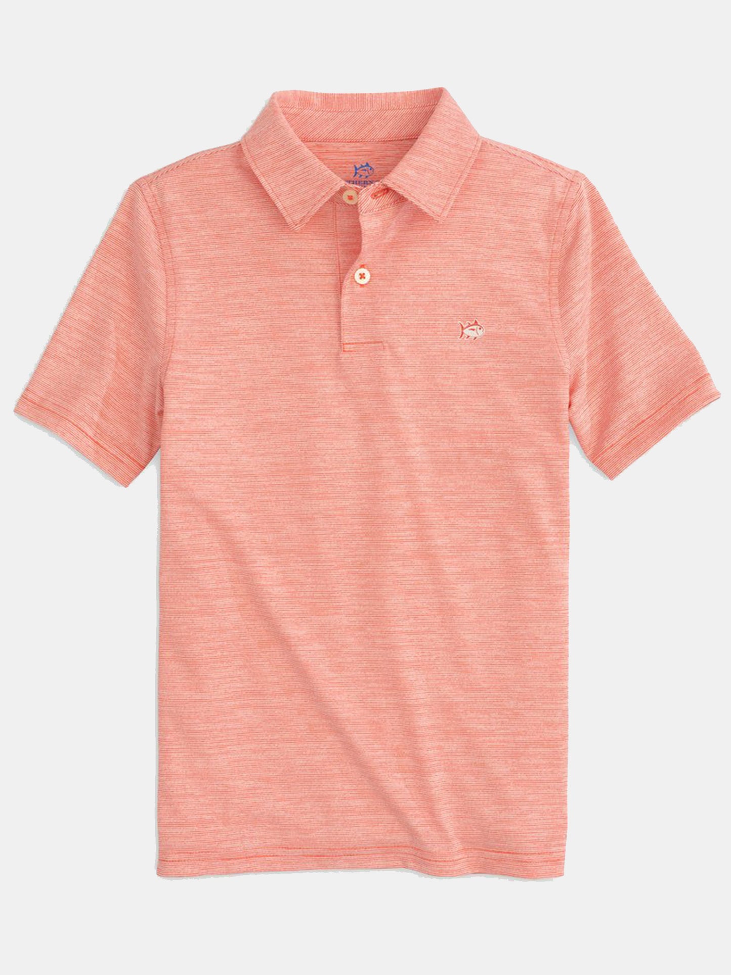 Southern Tide Boys' Driver Spacedye Performance Polo Shirt - Saint Bernard