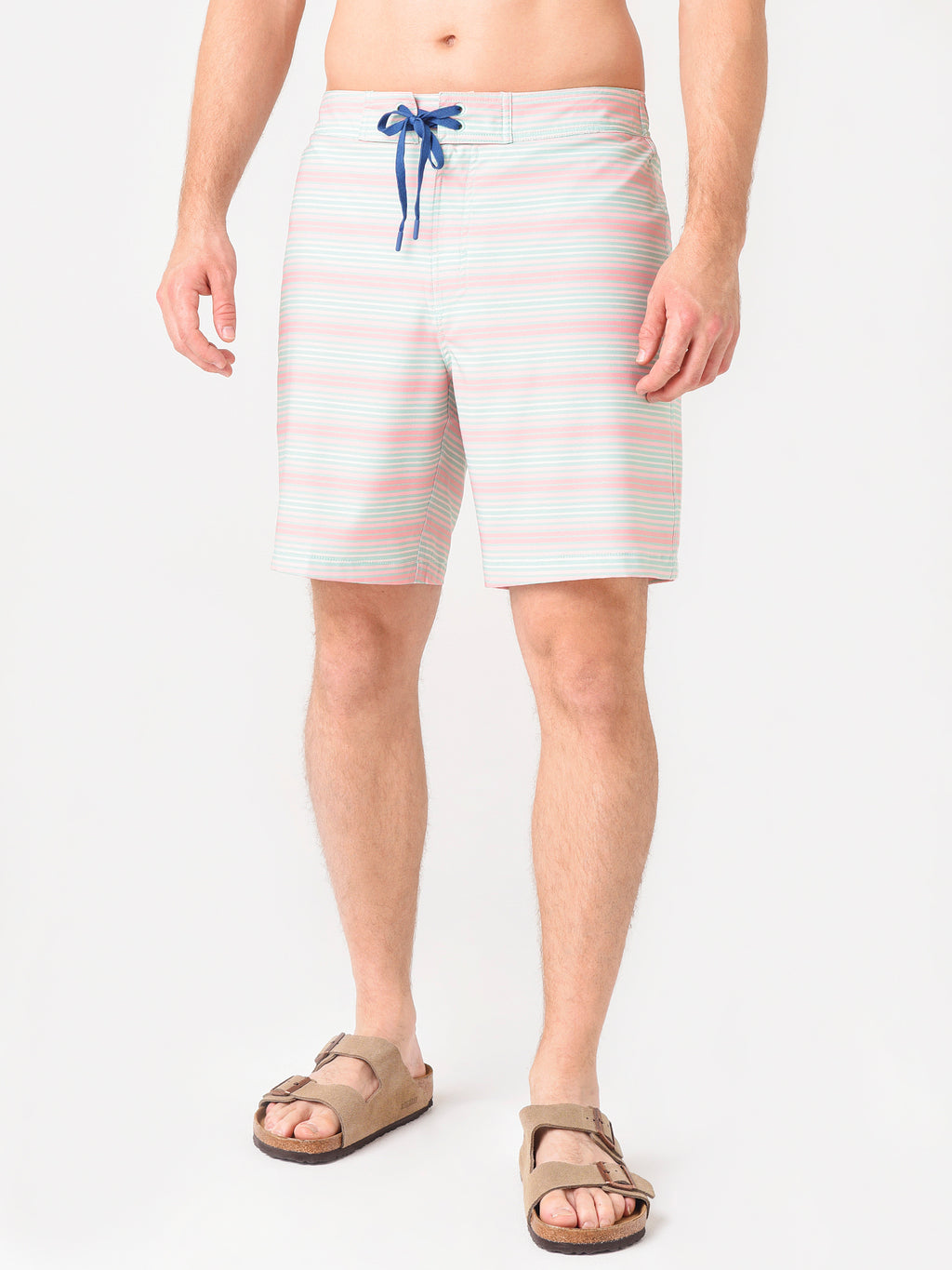 Southern Tide Men's Varigated Ghost Stripe Swim Short - Saint Bernard