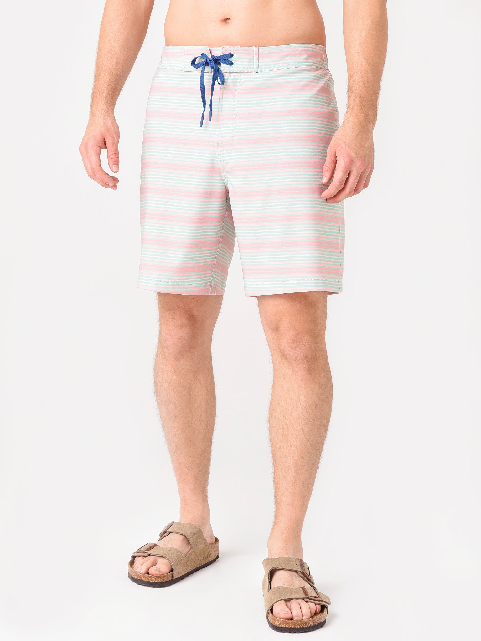 Southern Tide Men's Varigated Ghost Stripe Swim Short - Saint Bernard