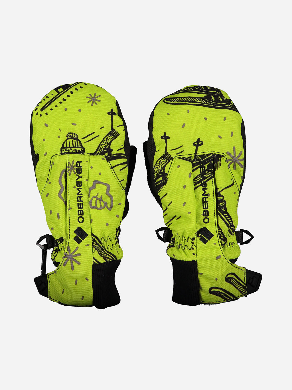 Obermeyer Little Kid's Thumbs Up Mitten Print - Saint Bernard