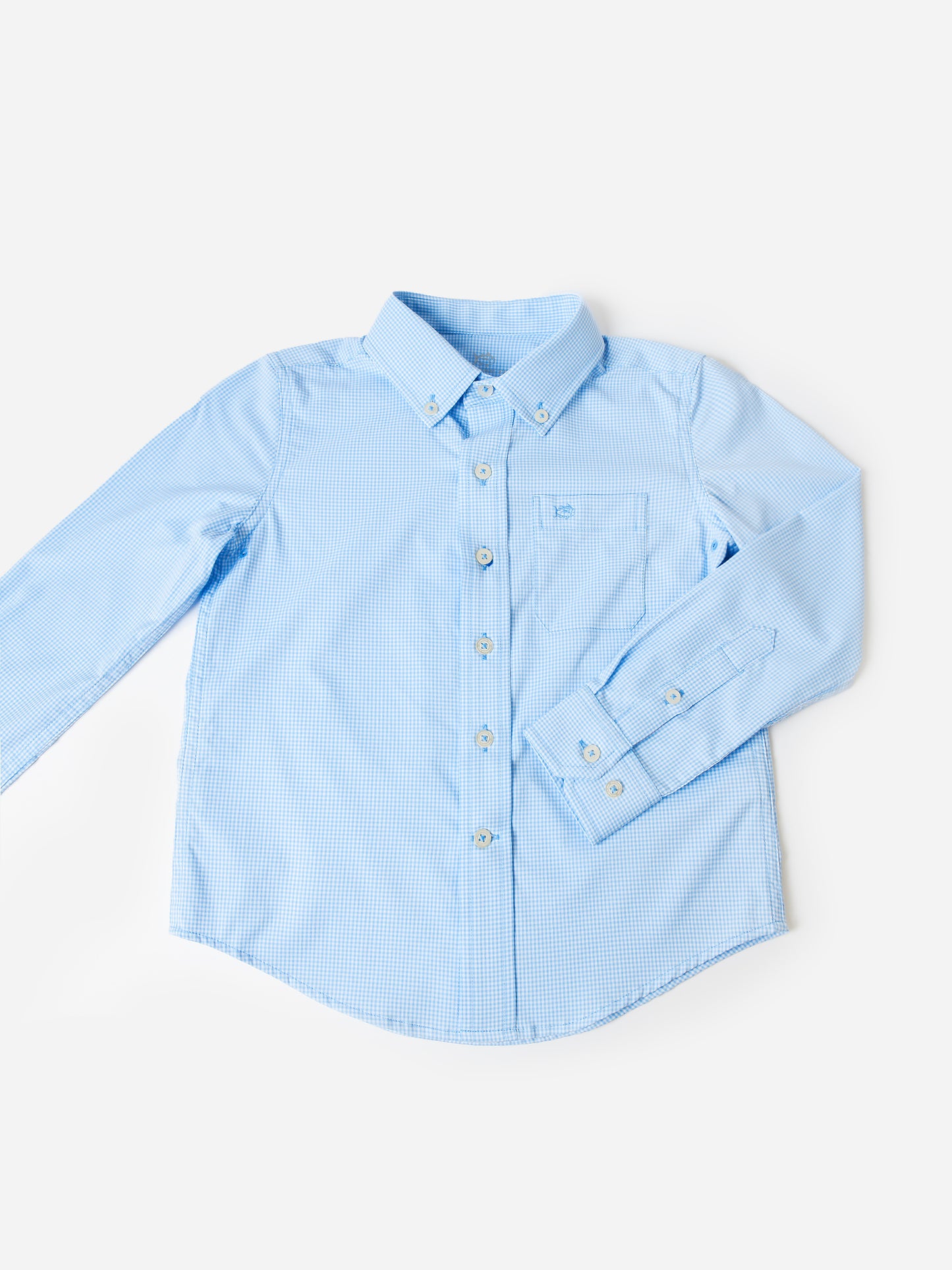 Southern Tide Boys' Mini Gingham Intercoastal Button-Down Shirt