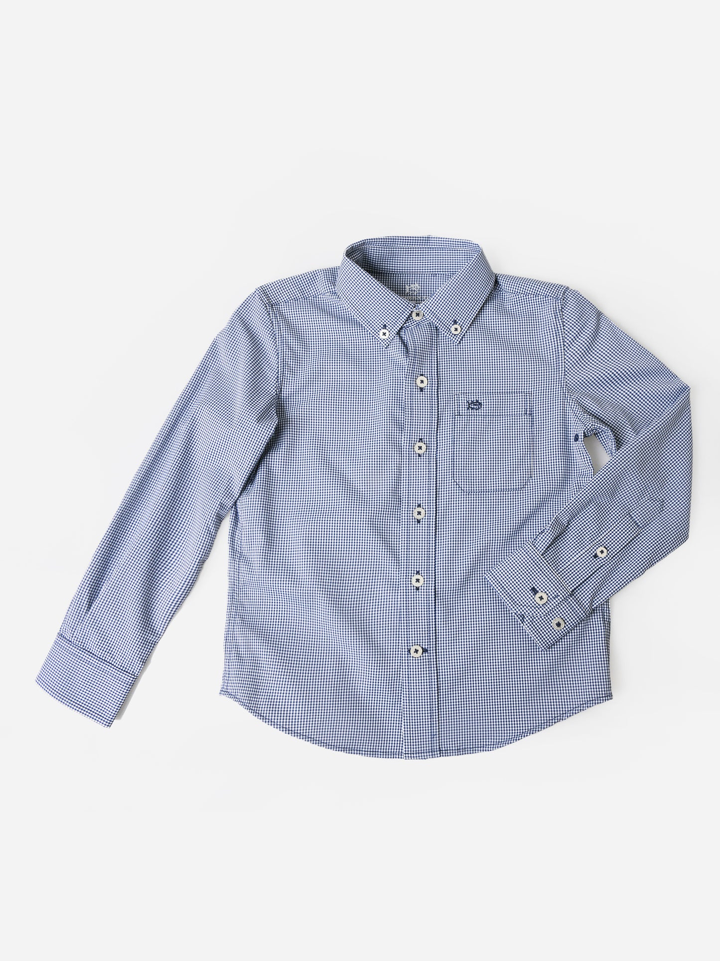 Southern Tide Boys' Mini Gingham Intercoastal Button-Down Shirt