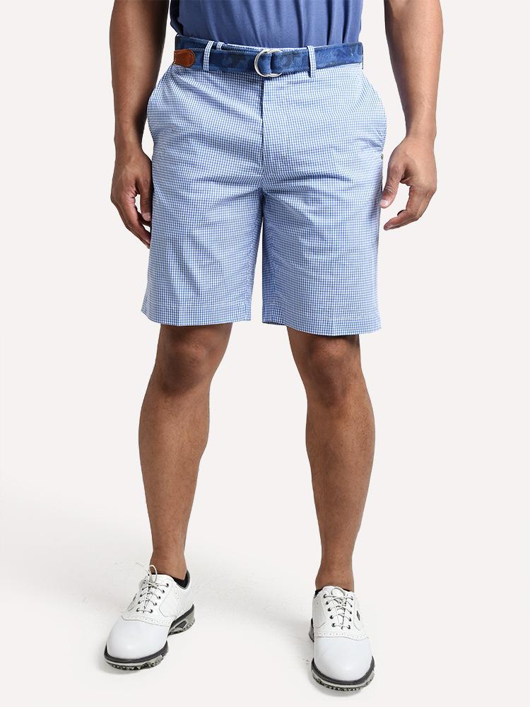 RLX Men's Coolmax Yarn Dye Classic Fit Golf Short - Saint Bernard