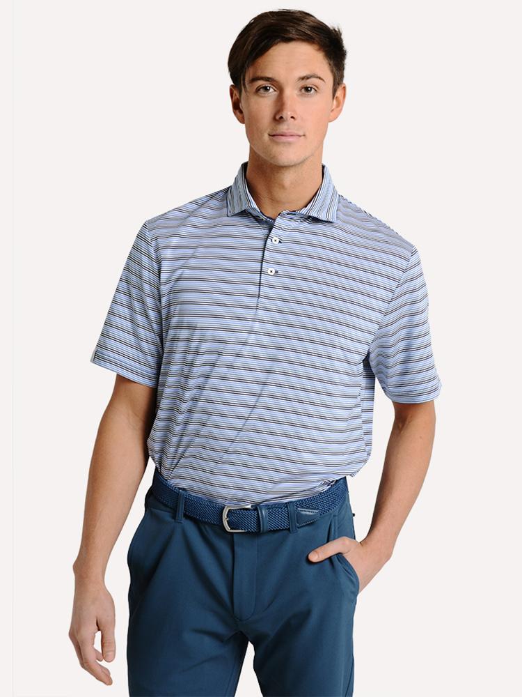 RLX Yarn Dye Lightweight Airflow Short Sleeve Polo - Saint Bernard