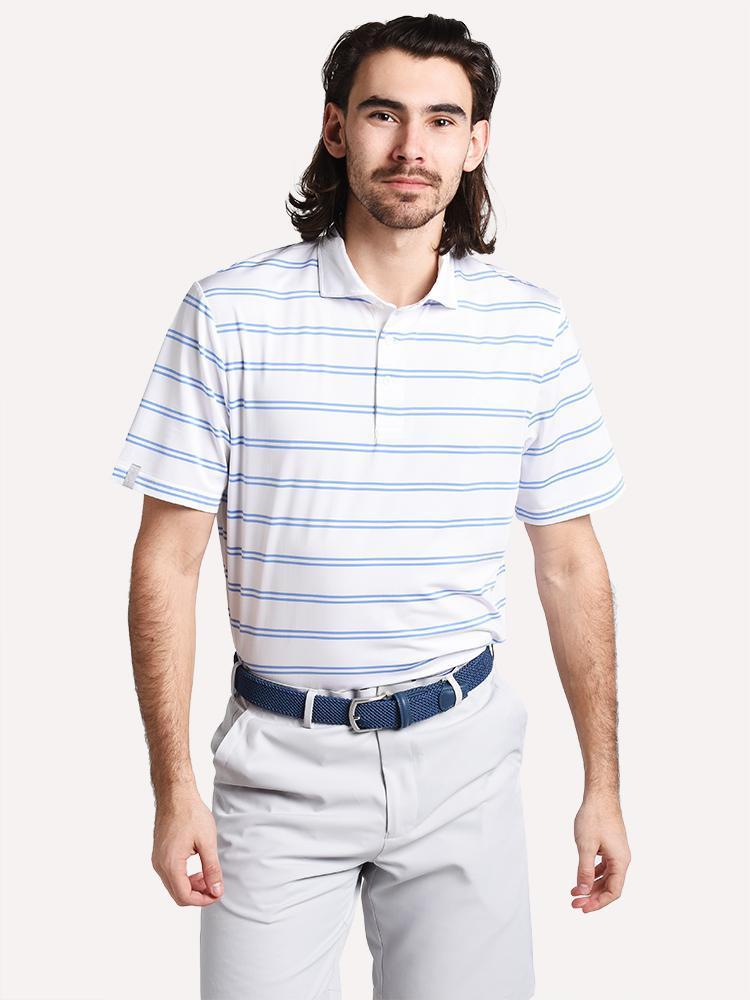 RLX Yard Dyed Lightweight Airflow Short Sleeve Custom Slim Active Fit Polo - Saint Bernard
