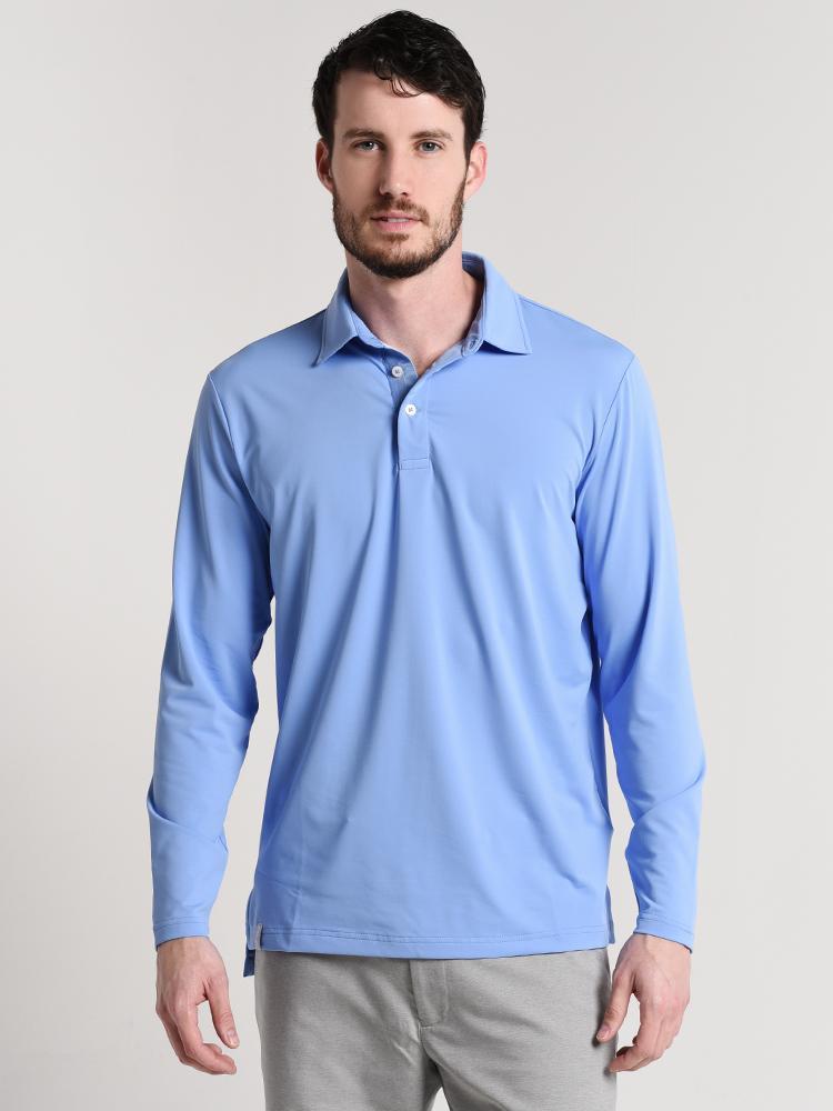RLX  Long Sleeve Lightweight AirflowActive Fit Polo - Saint Bernard