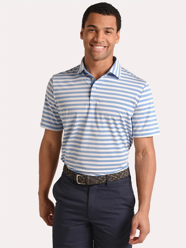 RLX Yarn Dyed Lightweight Airflow Active Fit Polo - Saint Bernard