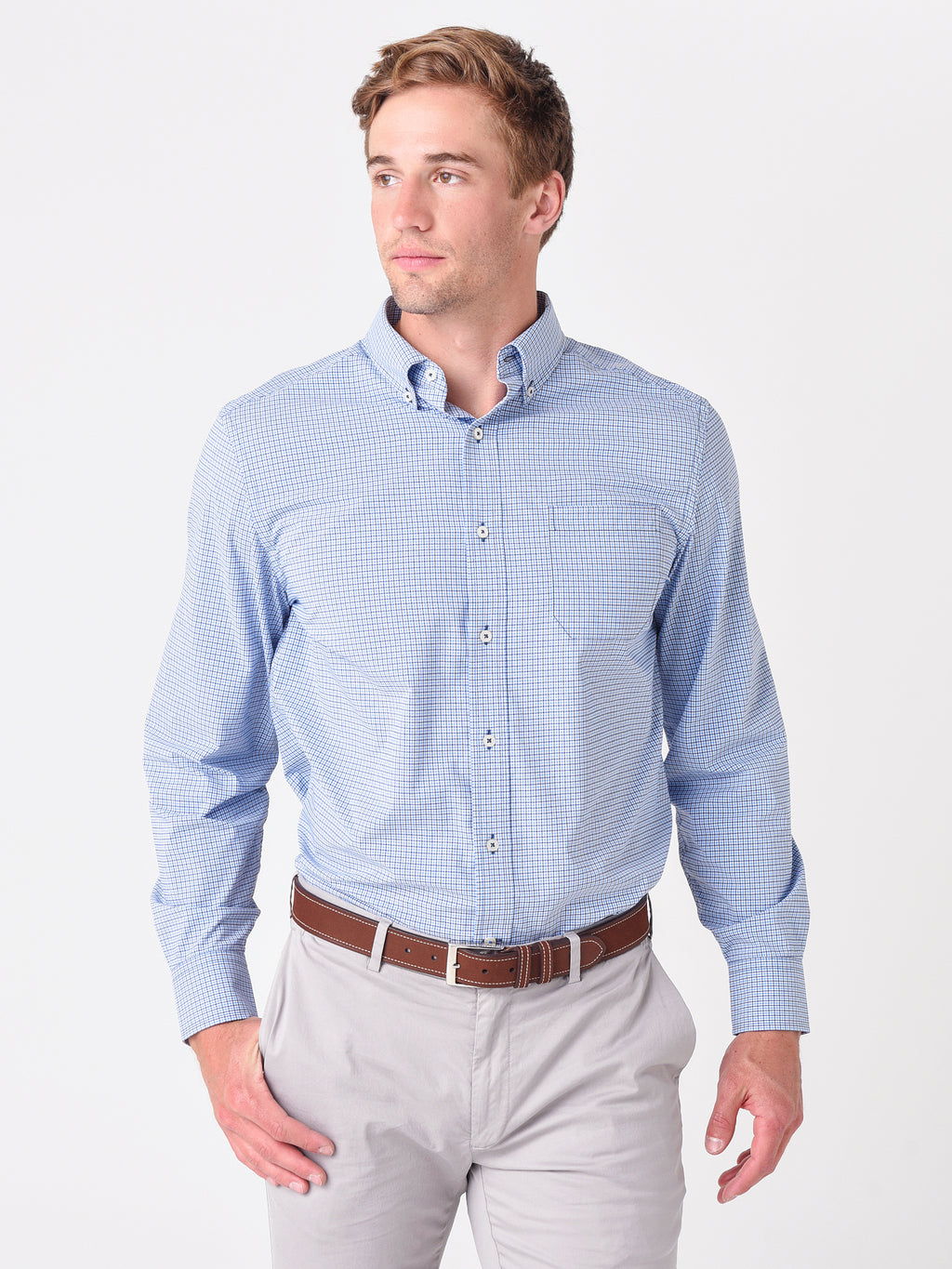 Southern Tide Men's Bowry Brrr® Intercoastal Sport Shirt - Saint Bernard