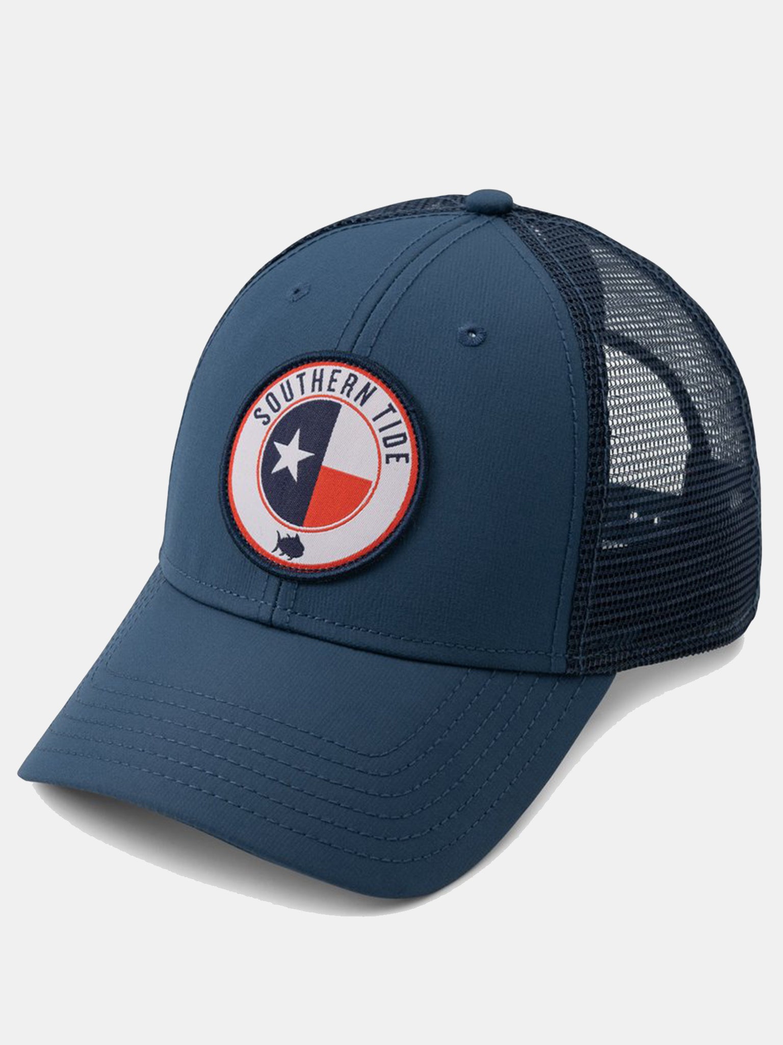 Southern Tide Men's Texas Patch Performance Trucker Hat - Saint Bernard