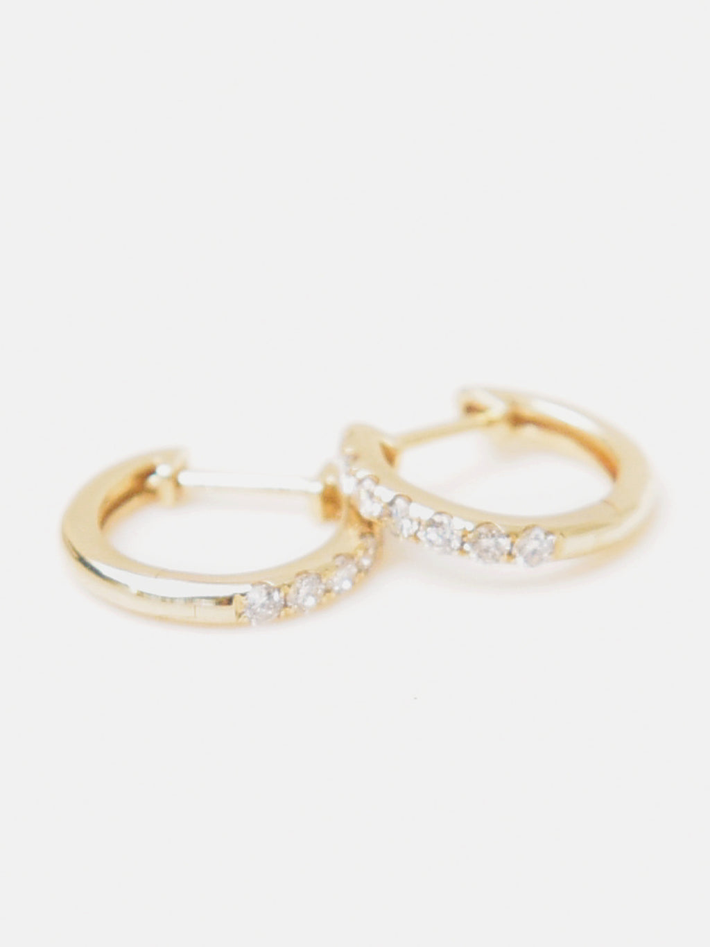 Francie B. Gold Skinny Hoop Earrings - Saint Bernard