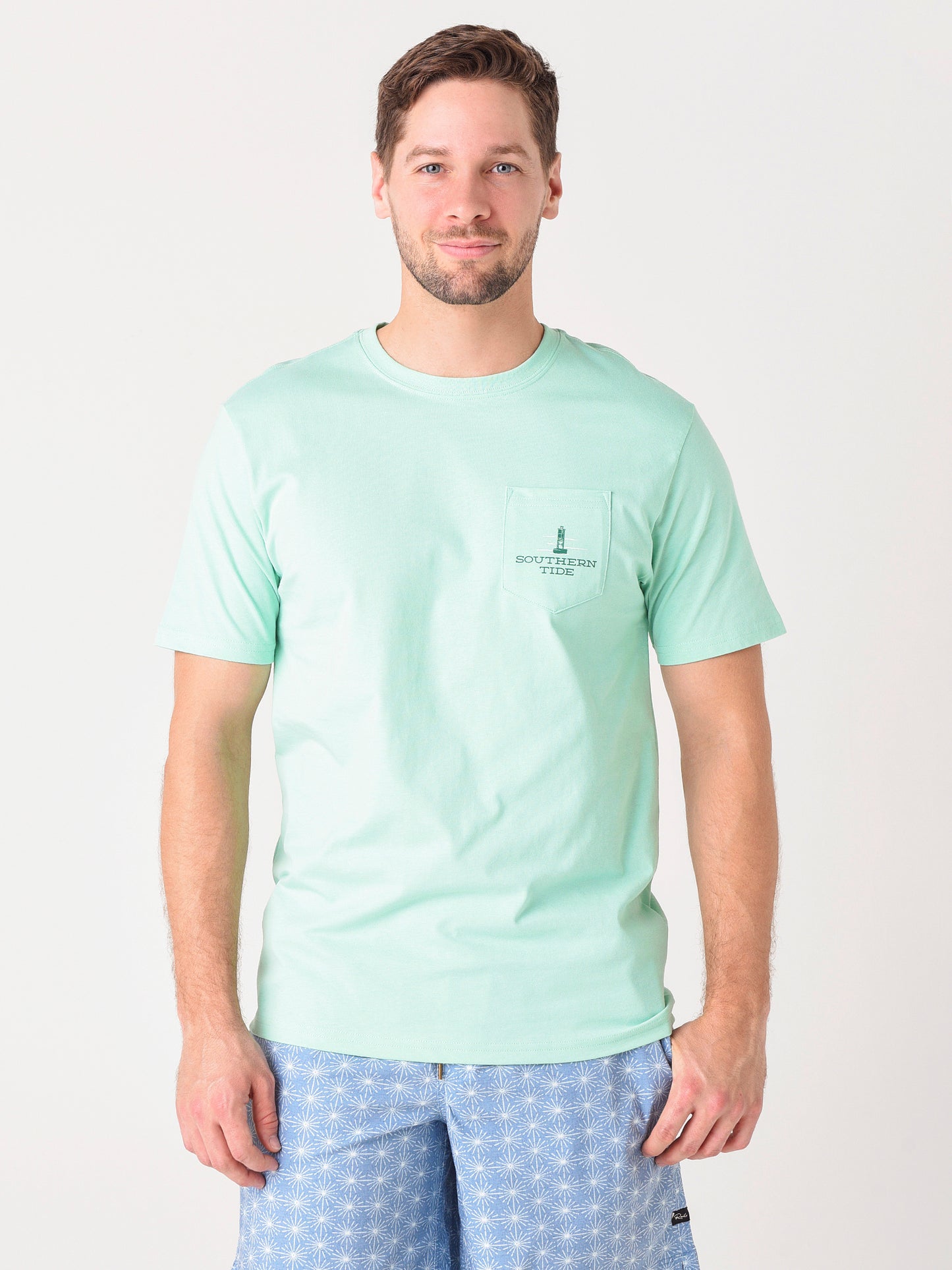 Southern Tide Men's Green Going Gone Triptyc T-Shirt