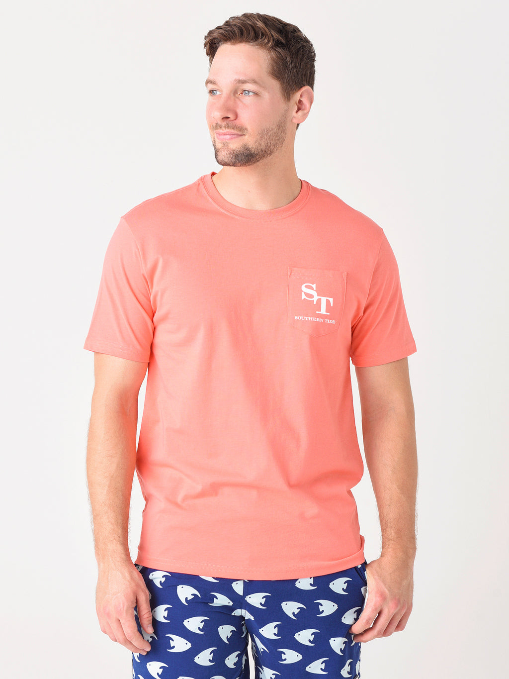 Southern Tide Men's Perfect Cast T-Shirt - Saint Bernard