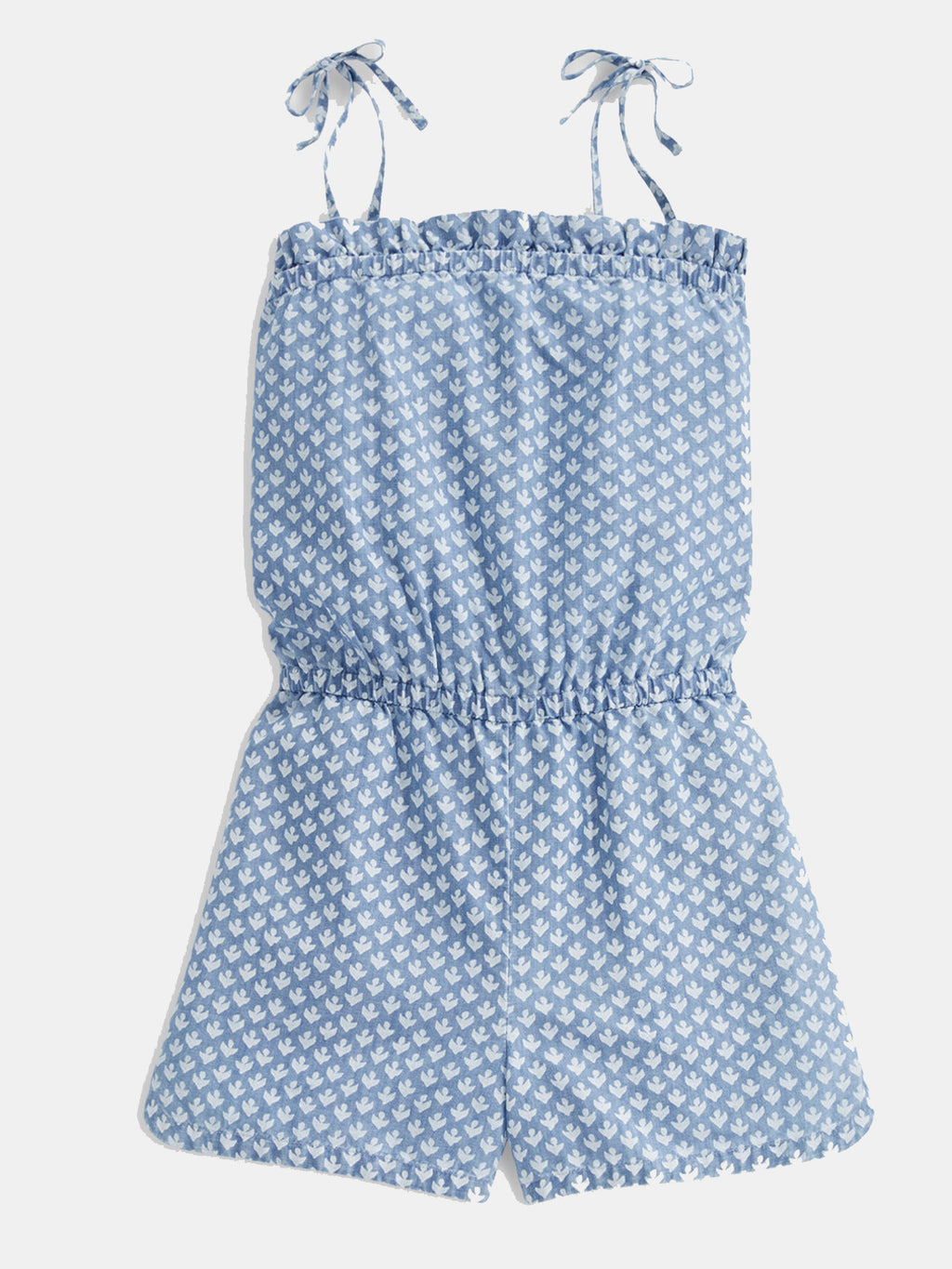 Vineyard Vines Girls' Gustavia Block Print Romper - Saint Bernard