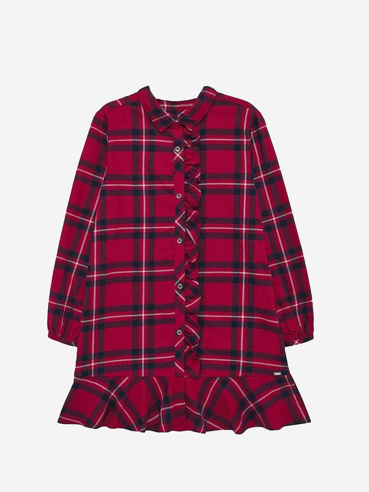 Mayoral Girls Plaid Dress - Saint Bernard