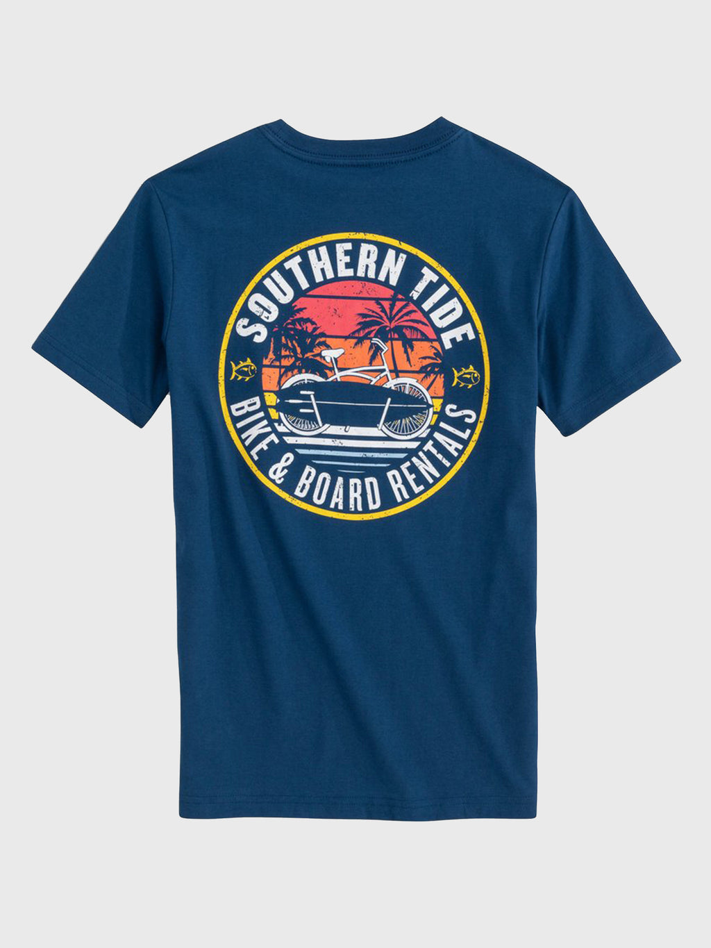 Southern Tide Kids' Bike and Board Rental T-Shirt - Saint Bernard