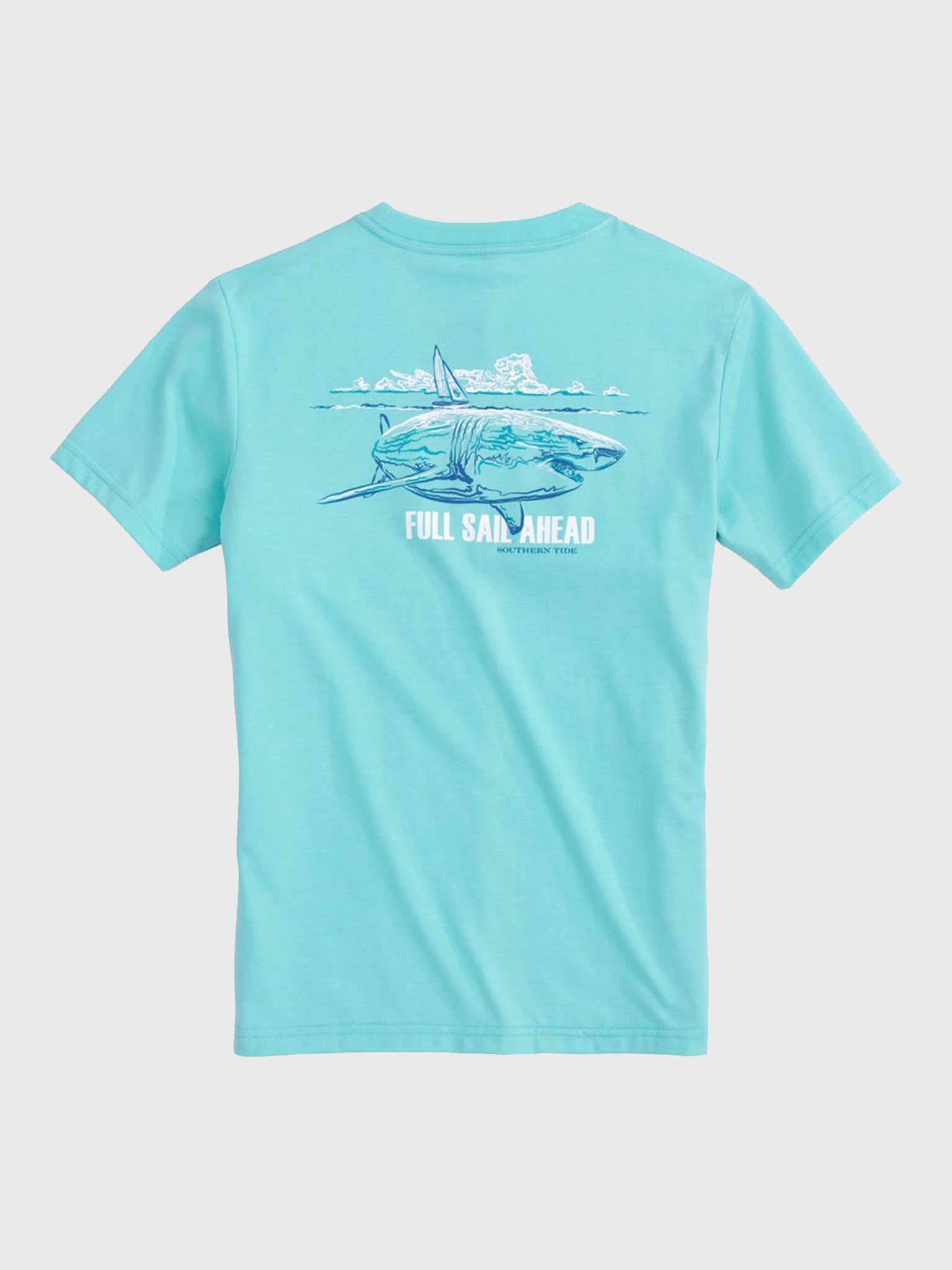 Southern Tide Kid's Full Sail Ahead T-Shirt - Saint Bernard