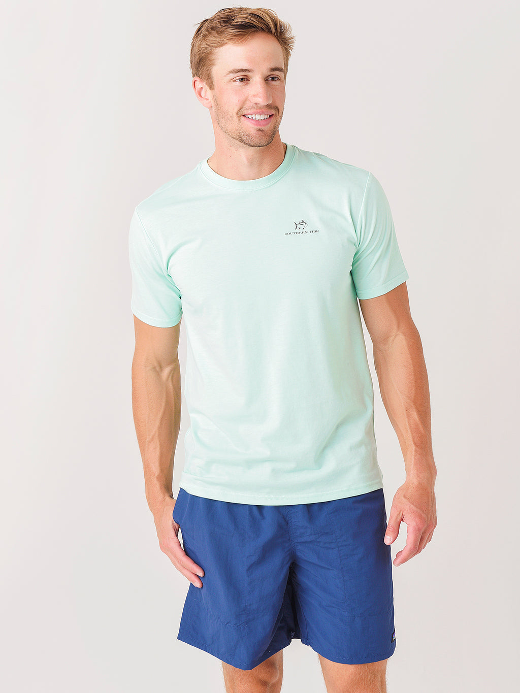 Southern Tide Men's tide To Trail Tee - Saint Bernard