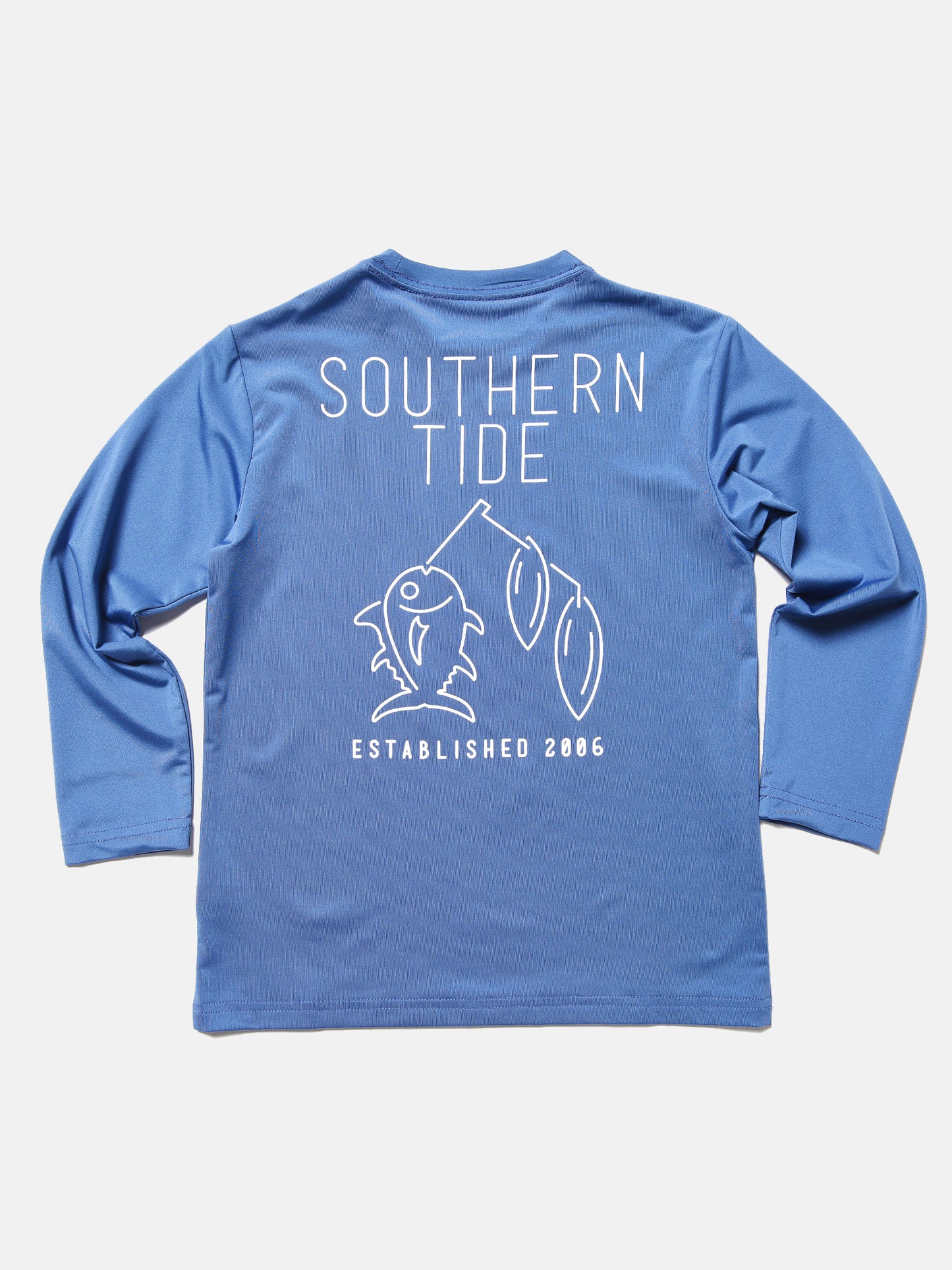Southern Tide Boys' Spinner Lure Long-Sleeve Performance T-Shirt - Saint Bernard