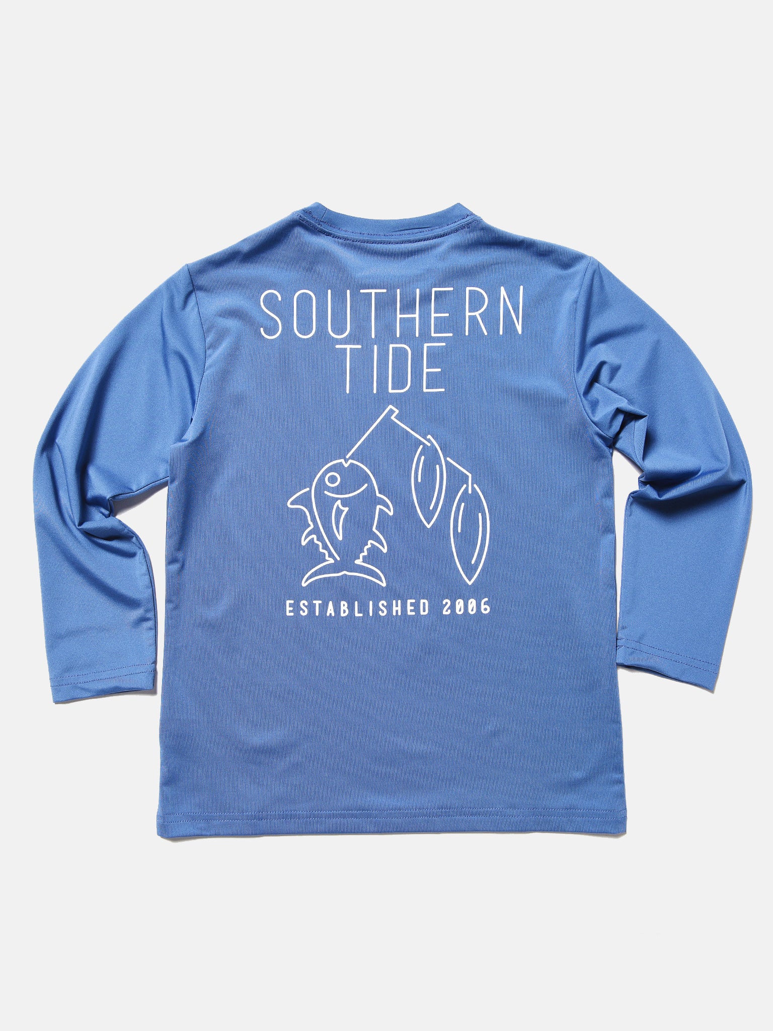 Southern Tide Boys' Spinner Lure Long-Sleeve Performance T-Shirt - Saint Bernard