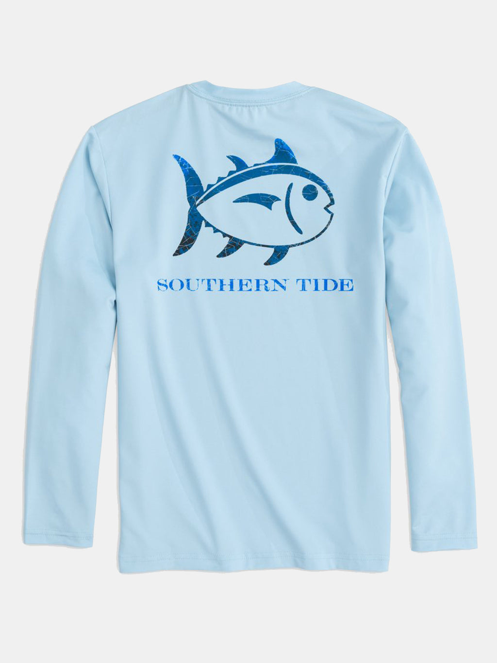 Southern Tide Boys’ Skipjack Textured Long Sleeve Performance T-Shirt - Saint Bernard