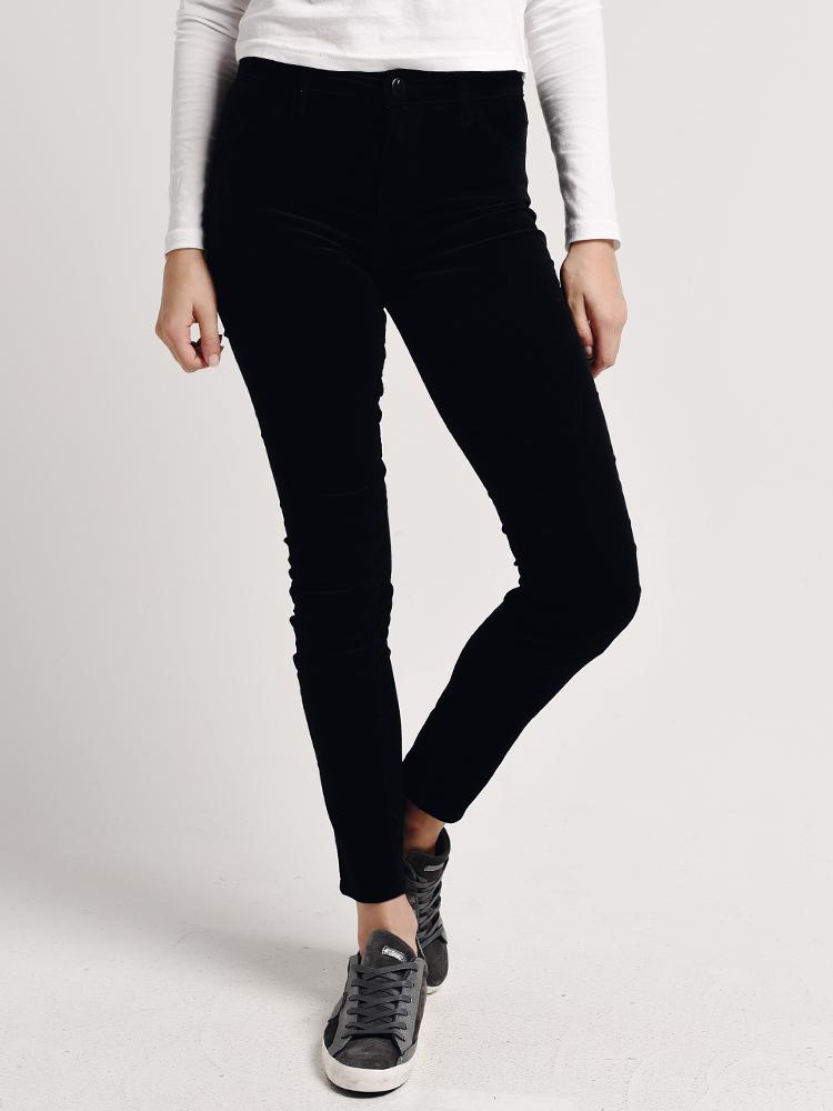 J Brand Women's 815 Mid-Rise Super Skinny Velvet Jean - Saint Bernard