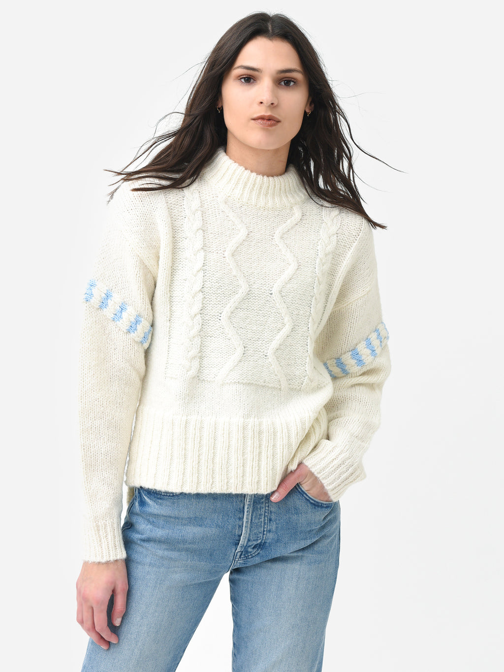 Bogner Women's Rike Cable Knit Sweater - Saint Bernard
