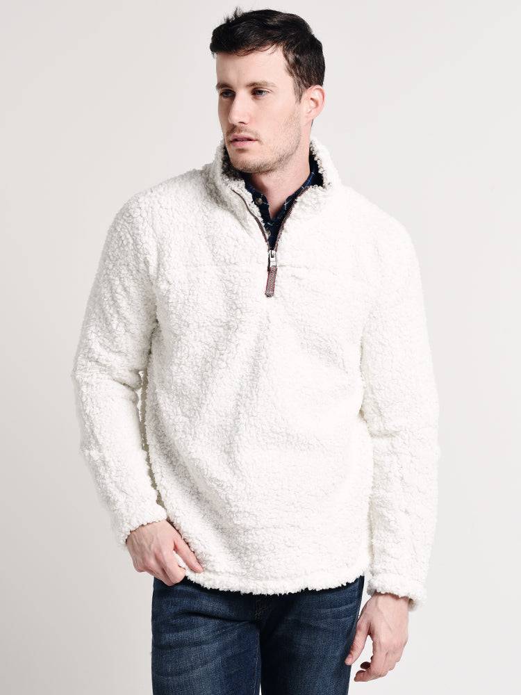 True Grit Men's Frosty Tipped Pile Pullover - Saint Bernard