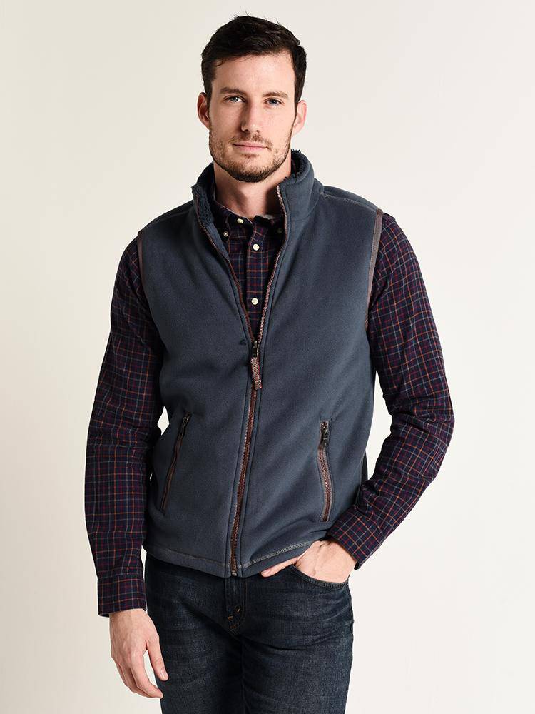 True Grit Bonded Polar Fleece Zip Vest - Saint Bernard