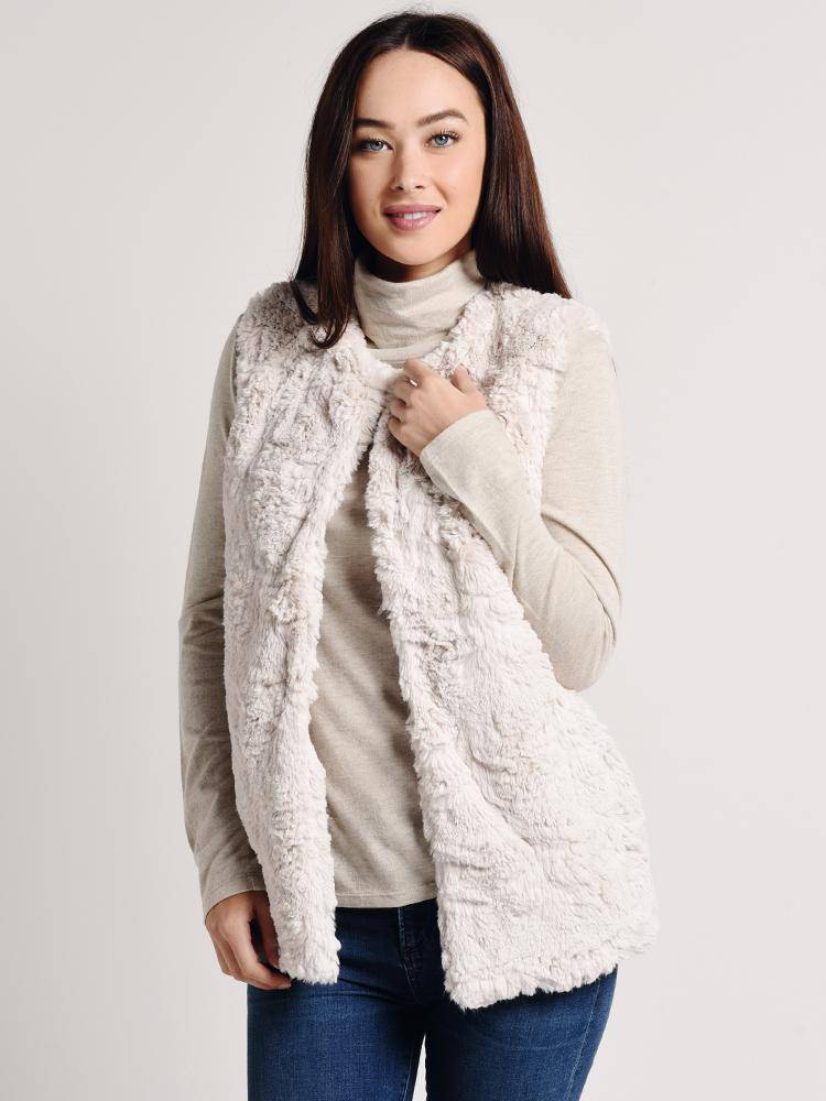 Dylan Faux Fur Vest - Saint Bernard