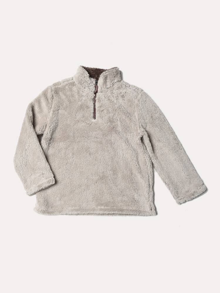 True Grit Boys' Double Plush 1/4 Zip Pullover - Saint Bernard