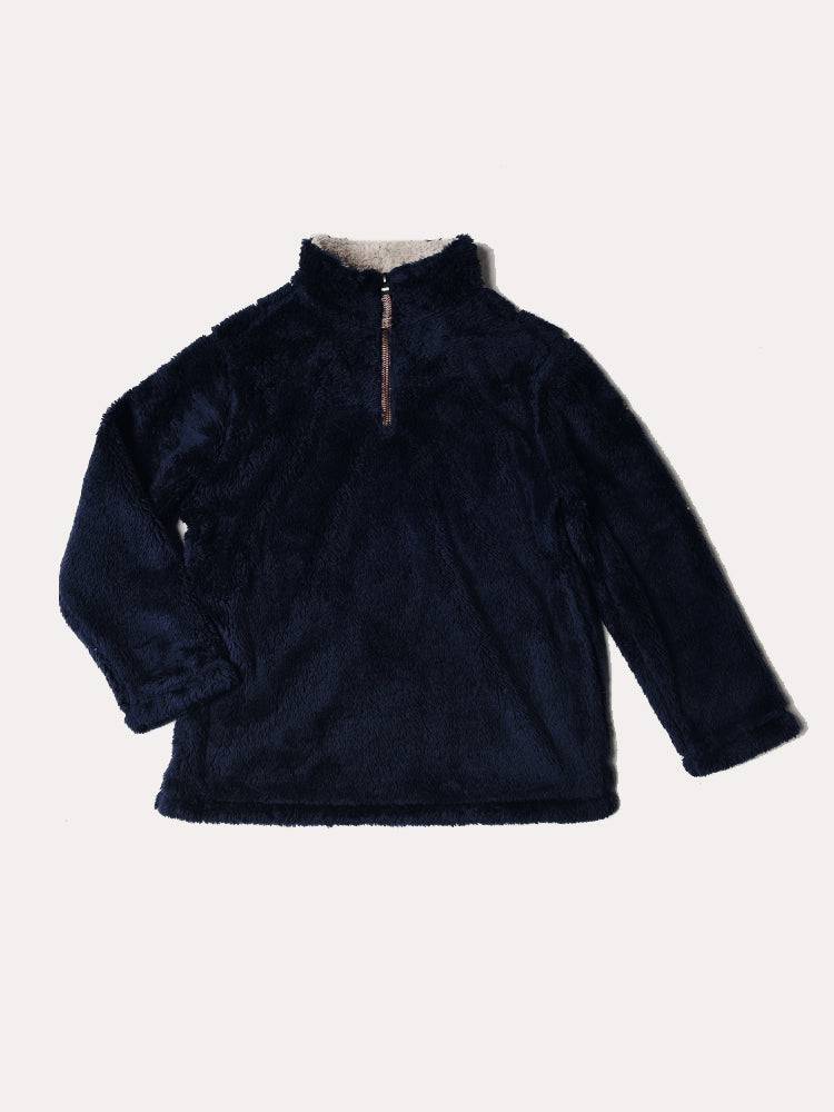 True Grit Boys' Double Plush 1/4 Zip Pullover - Saint Bernard