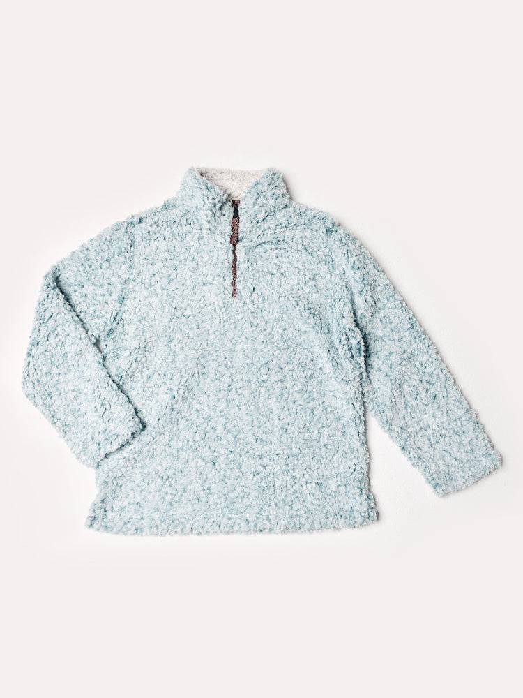 True Grit Boys' Frosted Tipped Pile 1/4 Zip Pullover - Saint Bernard