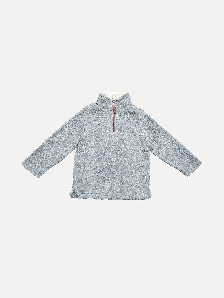 True Grit Boys' Shearling Tipped 1/4 Zip Pullover - Saint Bernard