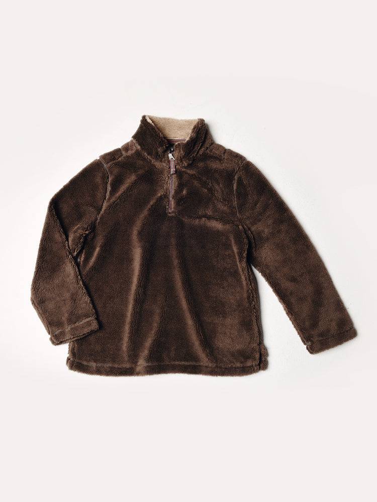 True Grit Boys' Pebble Pile 1/4 Zip Pullover - Saint Bernard