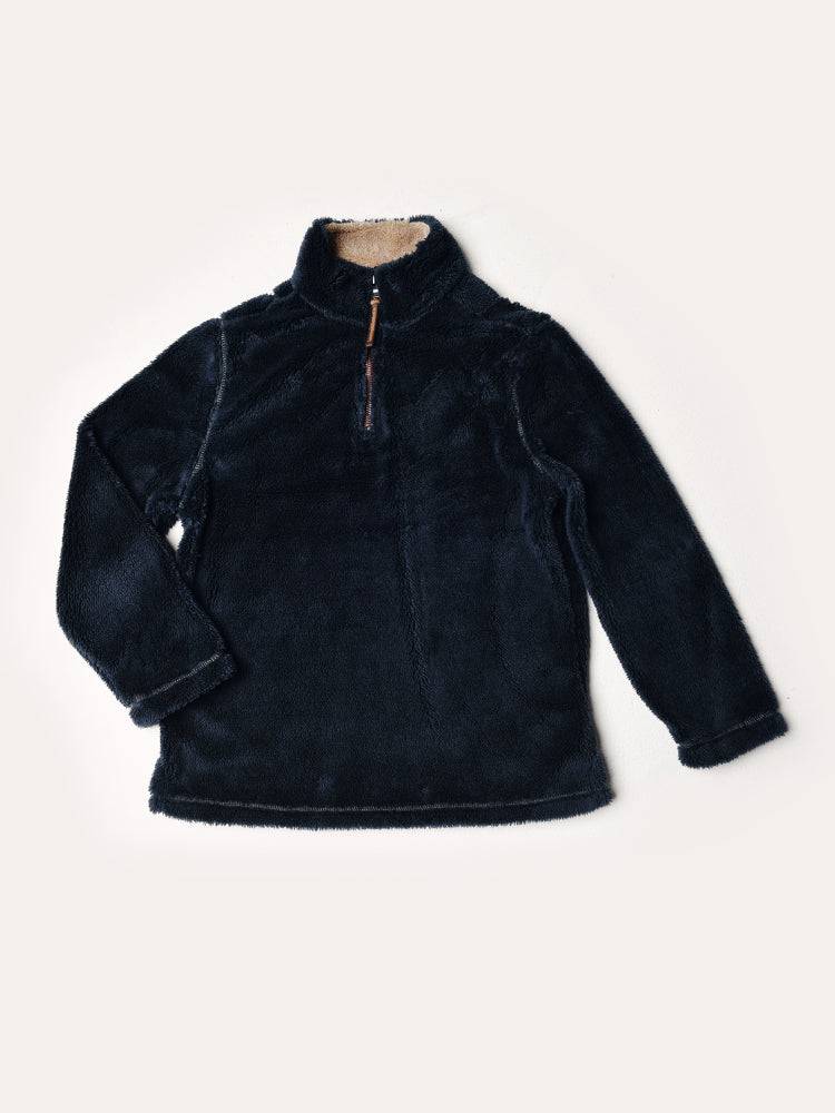 True Grit Boys' Pebble Pile 1/4 Zip Pullover - Saint Bernard